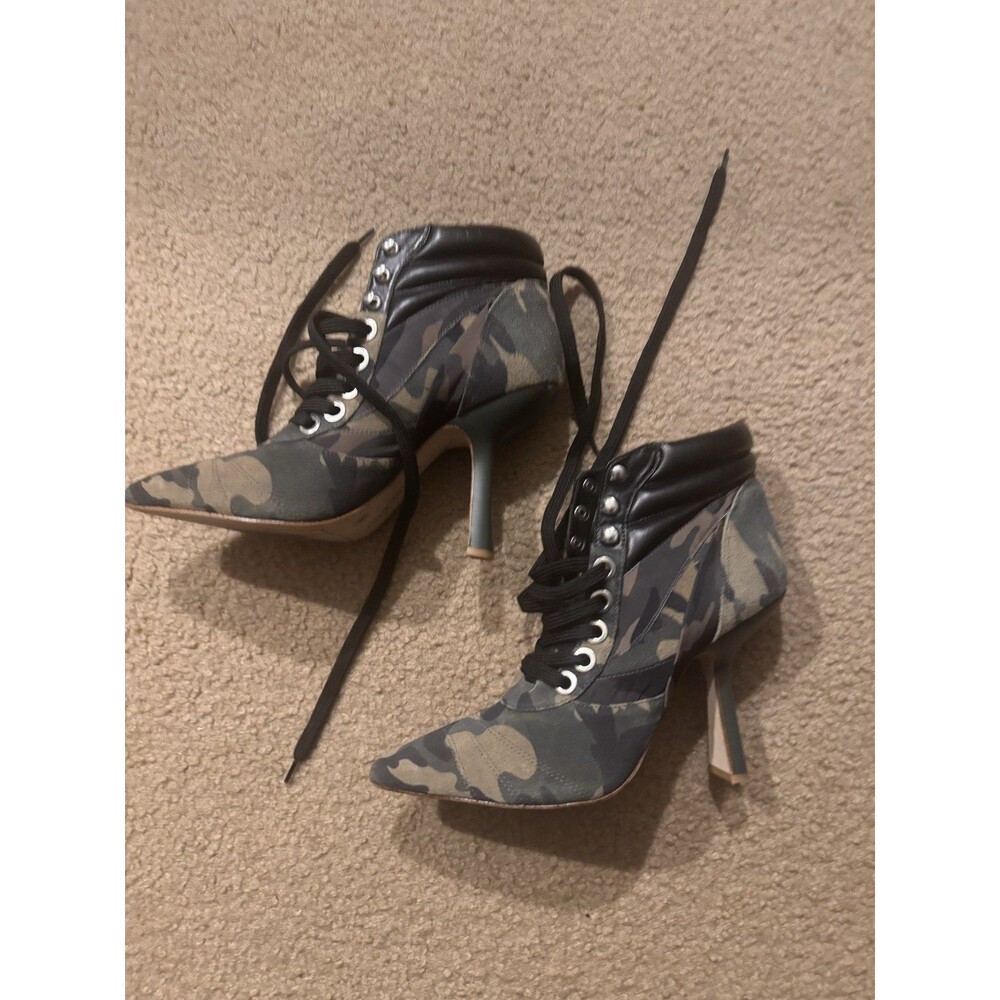Gianni Bini  Camo Heeled Ankle Boots  Size 10M - Picture 6 of 15